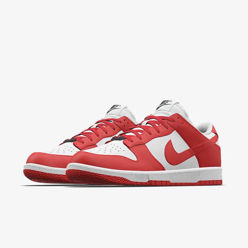 Giày Nike Dunk Low Unlocked By You Nữ Trắng Đỏ